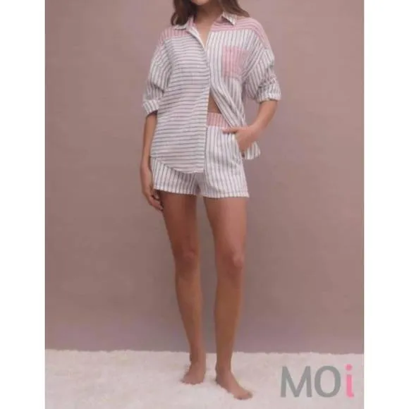 NEW Z SUPPLY all mixed up stripe short in bone