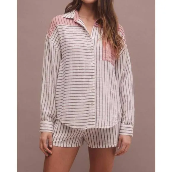 NEW Z SUPPLY all mixed up stripe short in bone