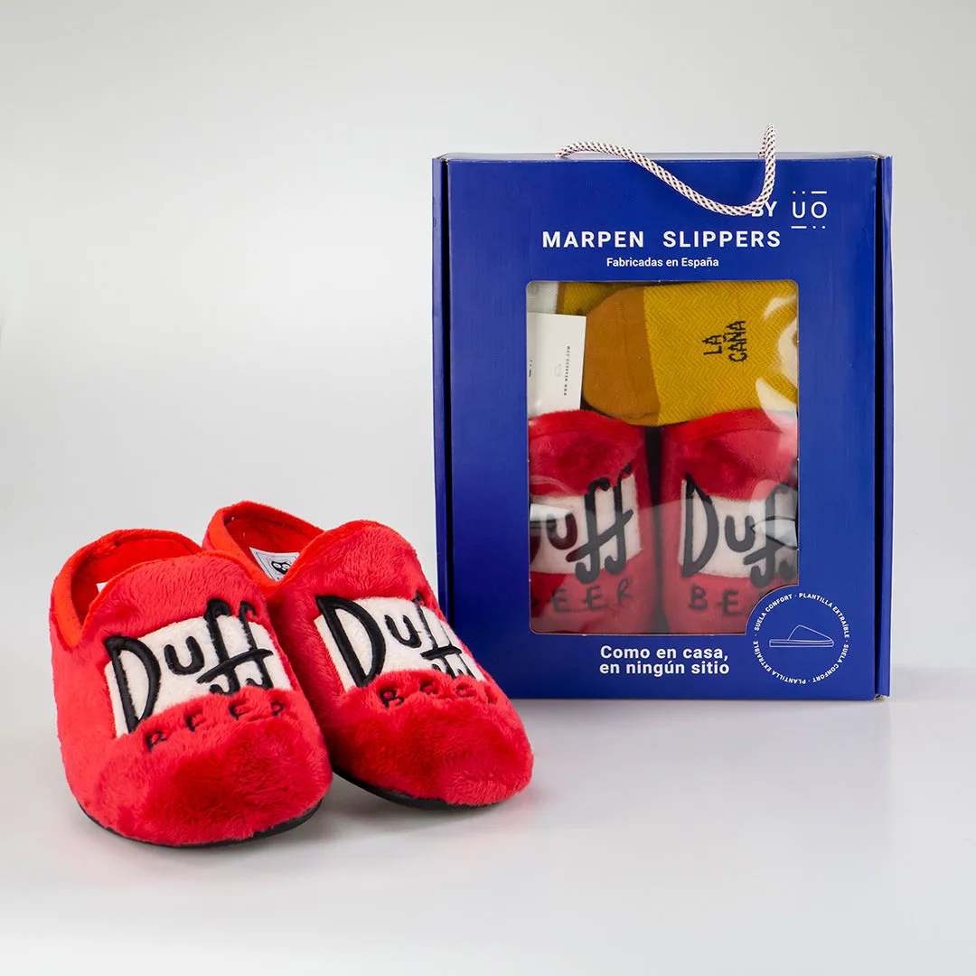 NUEVO Pack Calcetín "Eres la Caña"   Slippers Duff Beer
