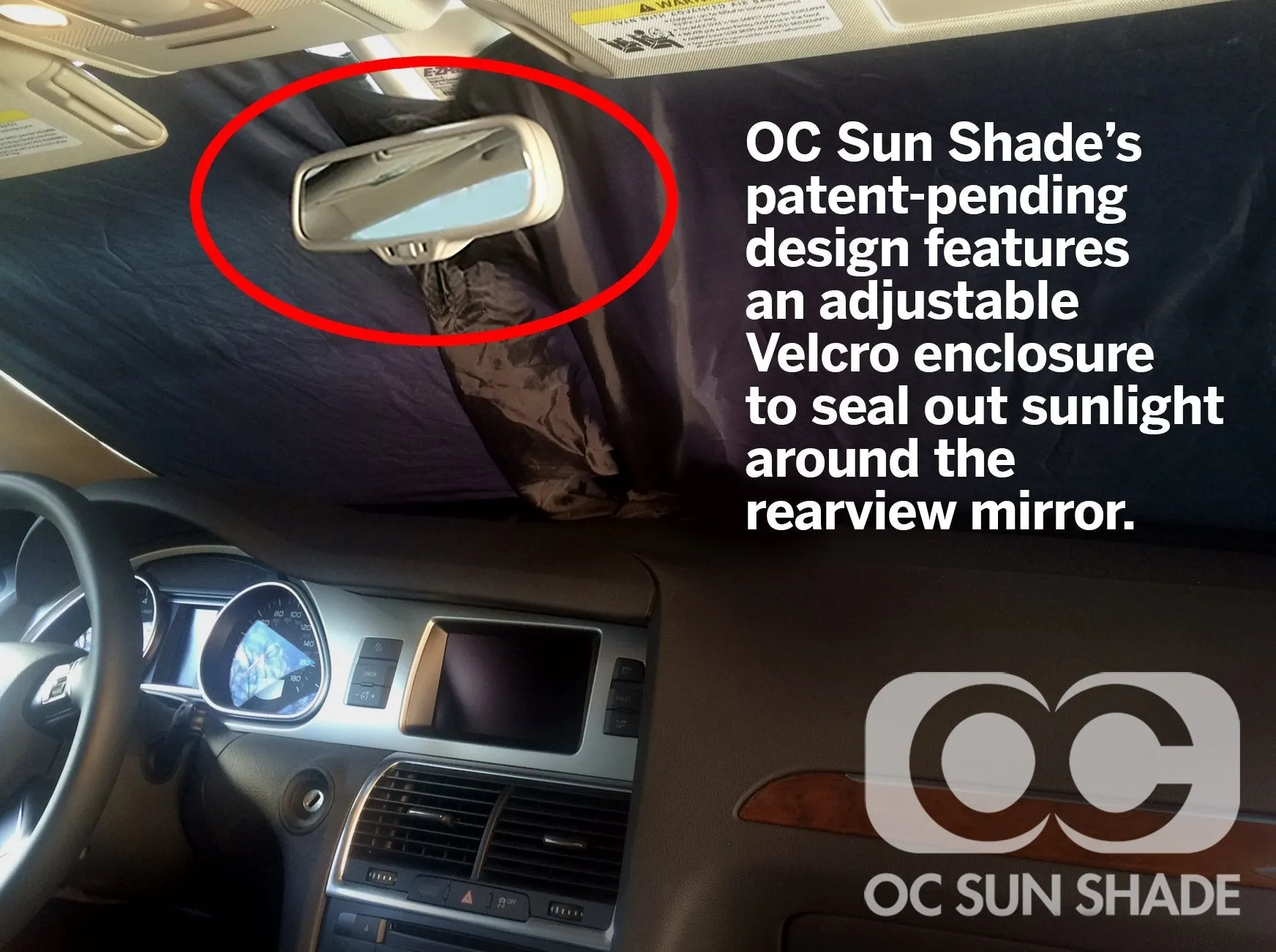 OC Sun Shade Vehicle Heat and UV Protector for 2022-2023 Jeep Wrangler Unlimited by MCarCovers