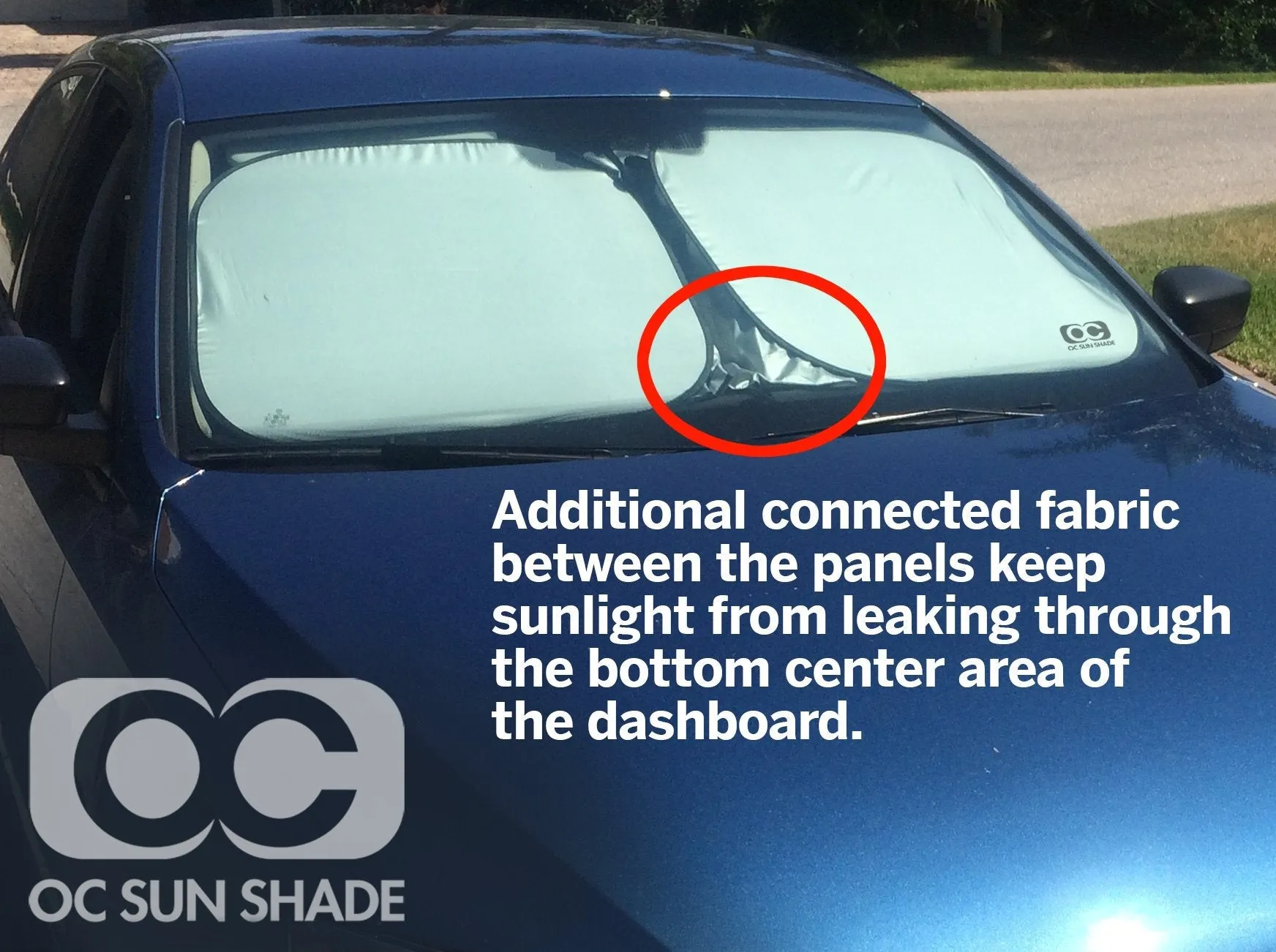 OC Sun Shade Vehicle Heat and UV Protector for 2022-2025 Volvo S60 by MCarCovers