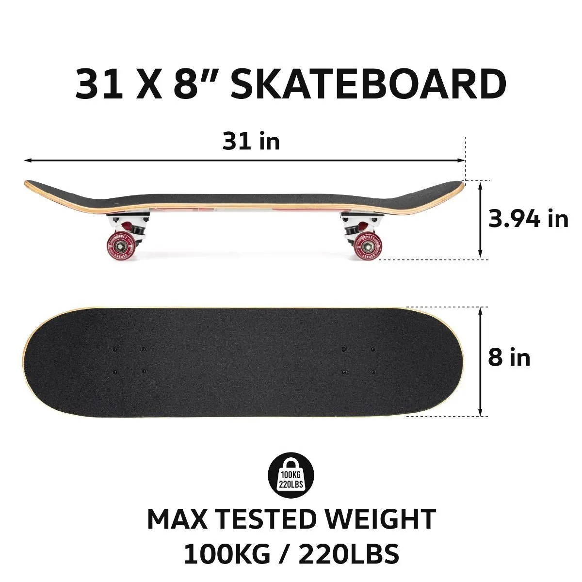 Osprey Volkswagen VW  1 and Only Complete Skateboard - 8.0"