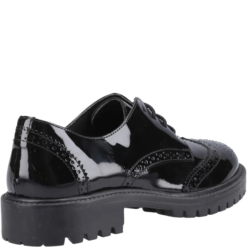 Patent Black Athena Junior School Shoes