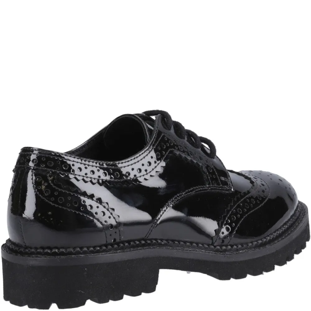 Patent Black XL Gabi Senior School Shoes