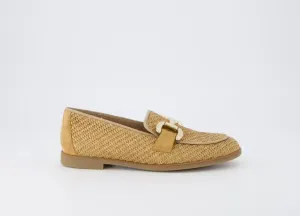 Paul Green - 1145 Tan Raffia Loafer