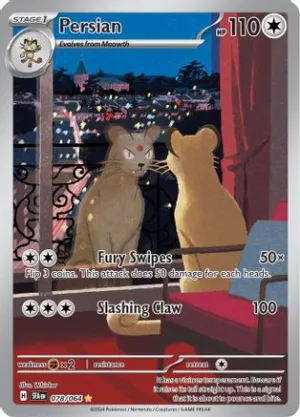Persian 78 - SV Shrouded Fable Pokemon Holofoil