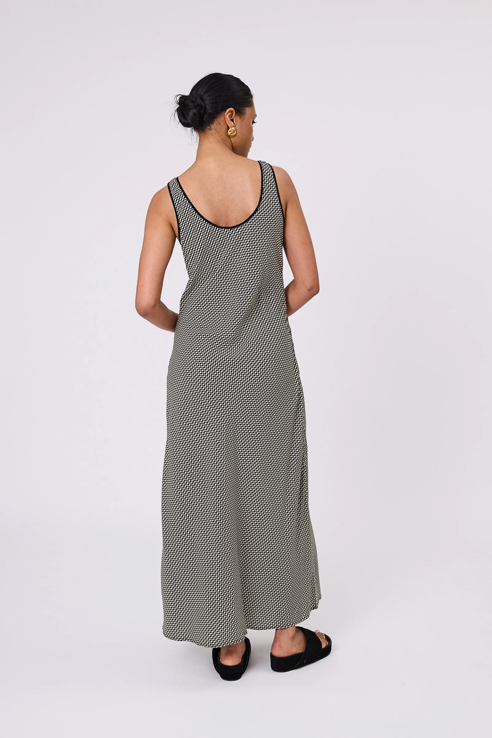 Phase Bias Maxi Dress - Geo Print