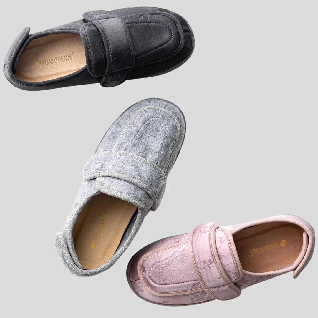 Physician L2 Dusty Rose Satin Print Women's Slipper