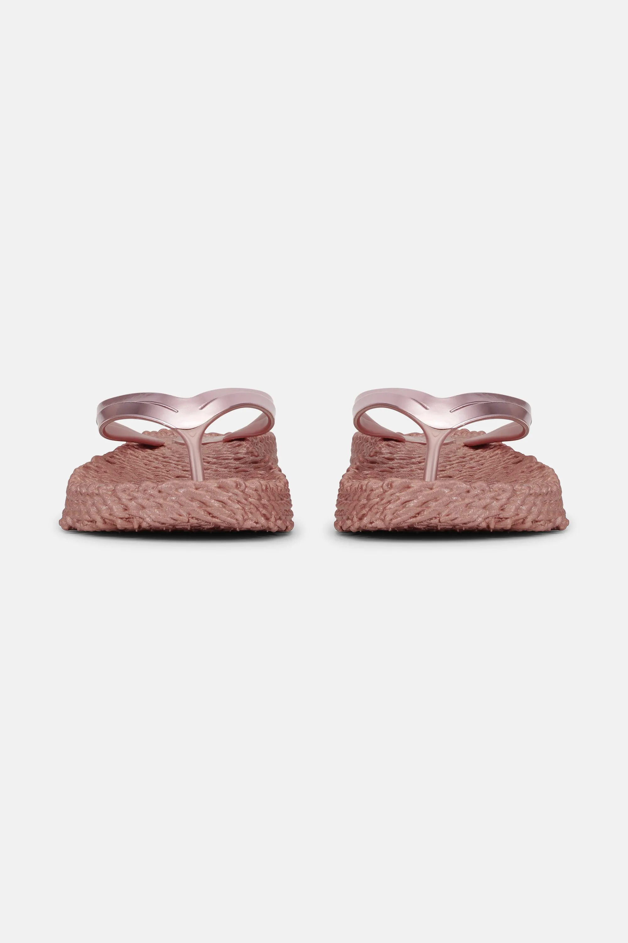 Platform Flip-flops Metallic - Rose Gold