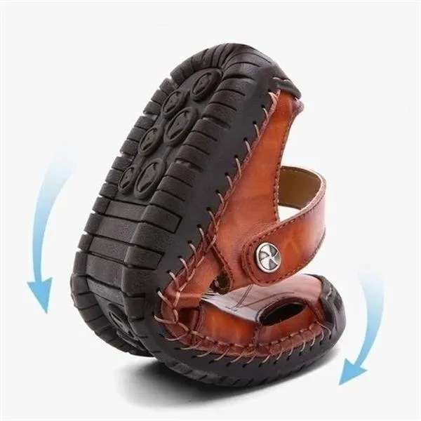 Ramon - High-quality leisure sandals in soft leather for men