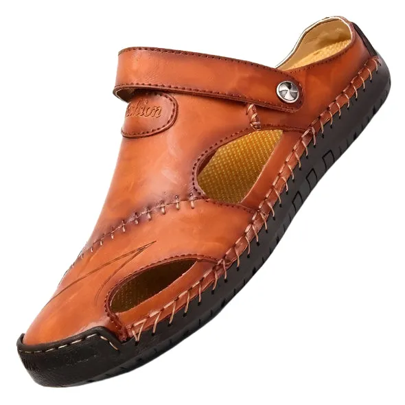 Ramon - High-quality leisure sandals in soft leather for men