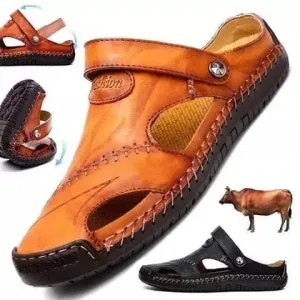 Ramon - High-quality leisure sandals in soft leather for men