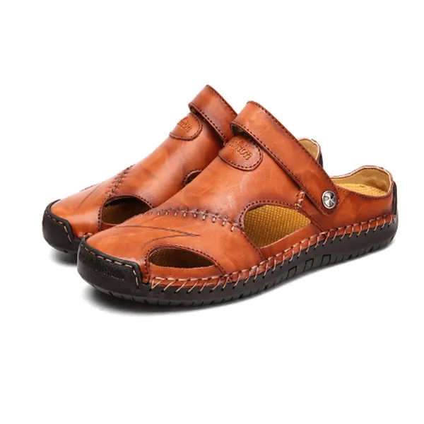 Ramon - High-quality leisure sandals in soft leather for men