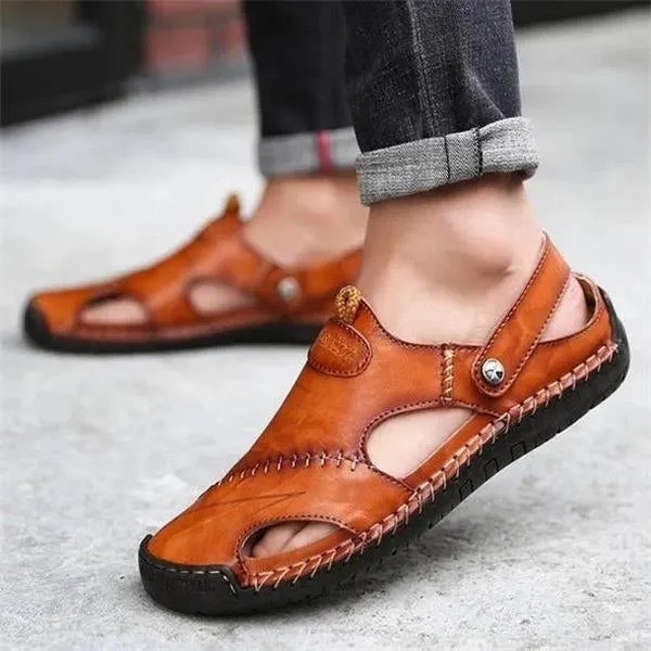 Ramon - High-quality leisure sandals in soft leather for men