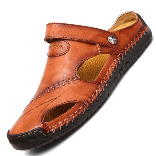 Ramon - High-quality leisure sandals in soft leather for men
