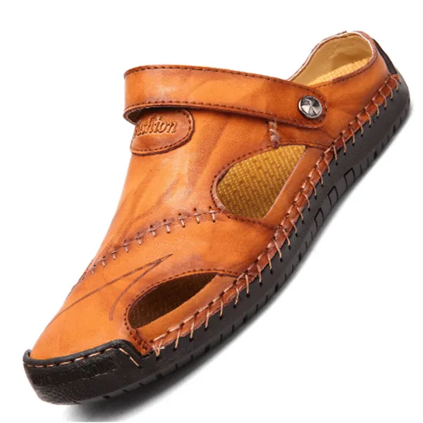 Ramon - High-quality leisure sandals in soft leather for men