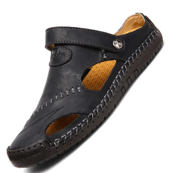 Ramon - High-quality leisure sandals in soft leather for men