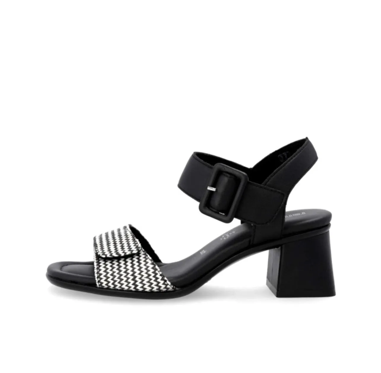 Remonte - D1K51 Black and White Sandal