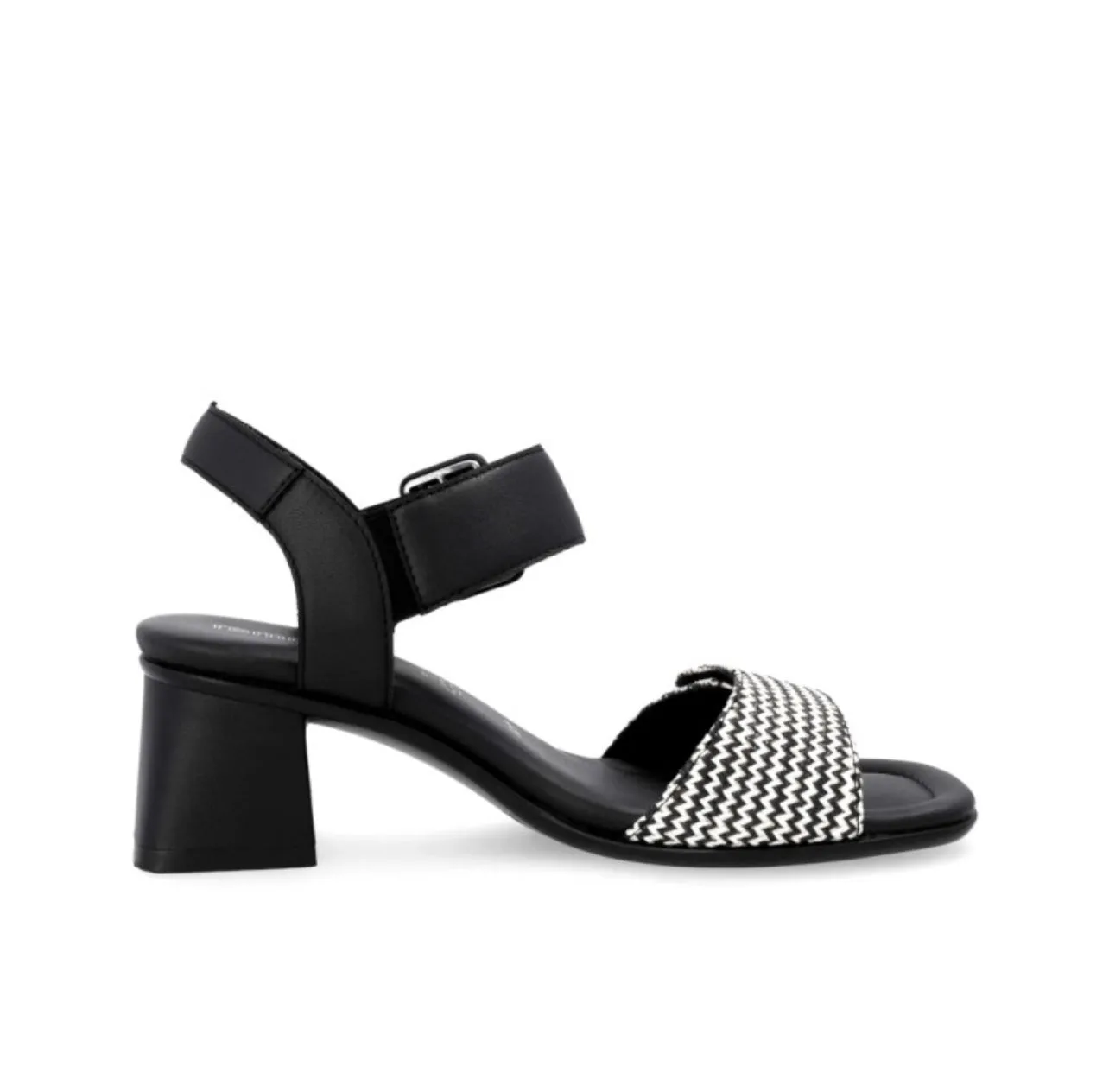Remonte - D1K51 Black and White Sandal