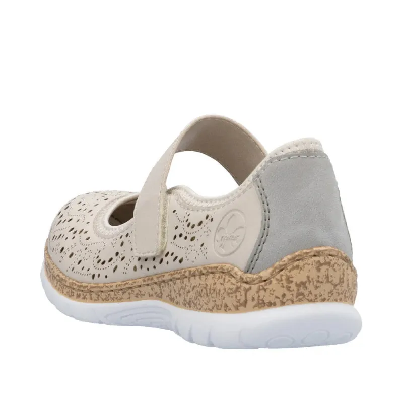Rieker Women's Nikita N4299-60 - Pearl/Cement