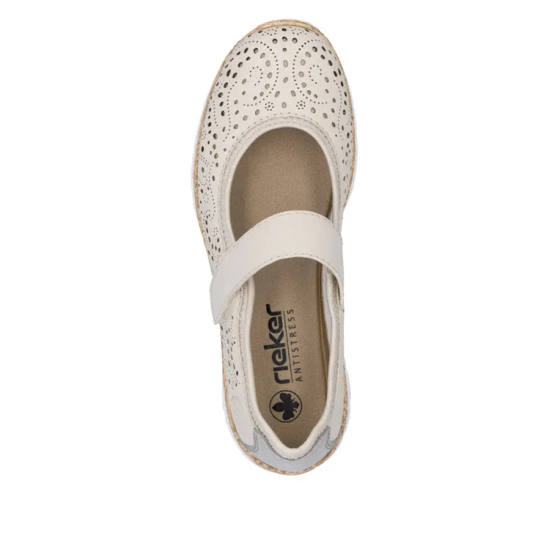 Rieker Women's Nikita N4299-60 - Pearl/Cement