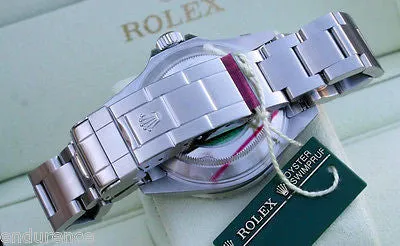 ROLEX SUBMARINER 16610 MENS WATCH DIAMOND AND SAPPHIRE DIAL WITH BLUE BEZEL