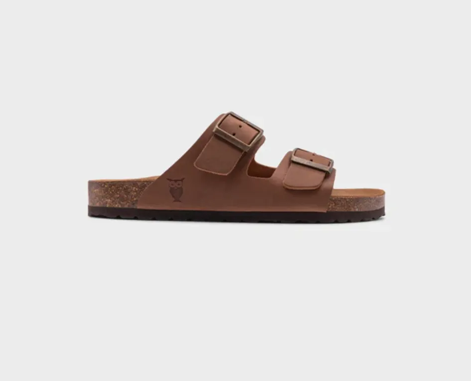 Sandgrens Costa Classic Cork Sandal in Hazel Brown