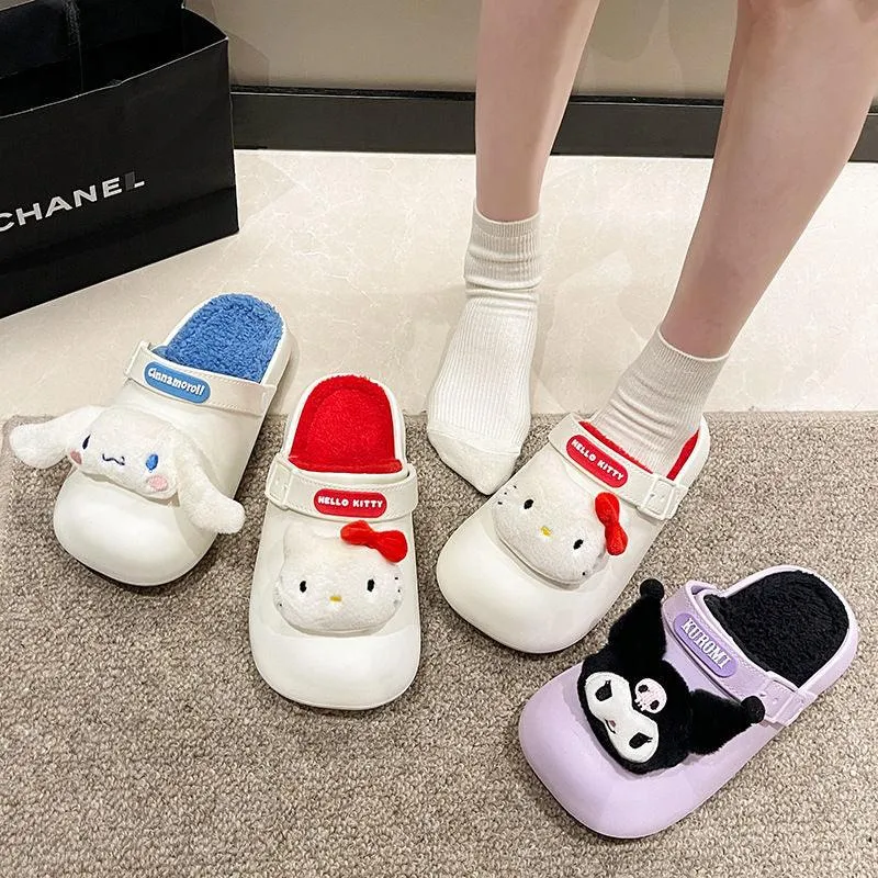 Sanrio Characters Fuzzy Slip on Shoes