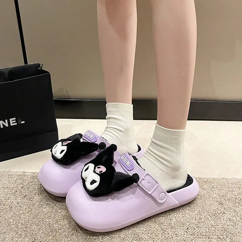 Sanrio Characters Fuzzy Slip on Shoes