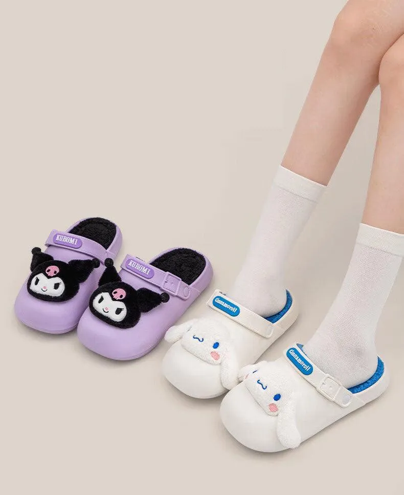 Sanrio Characters Fuzzy Slip on Shoes