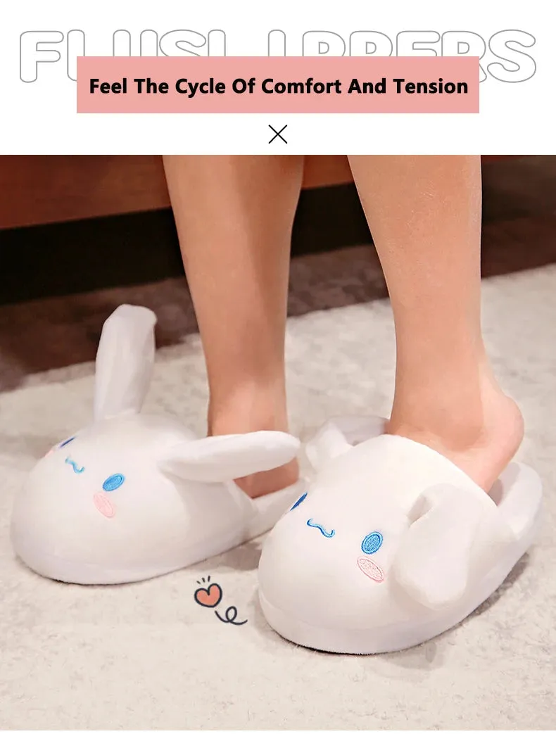Sanrio Pompompurin Indoor Slippers | House Slippers with Moving Ears