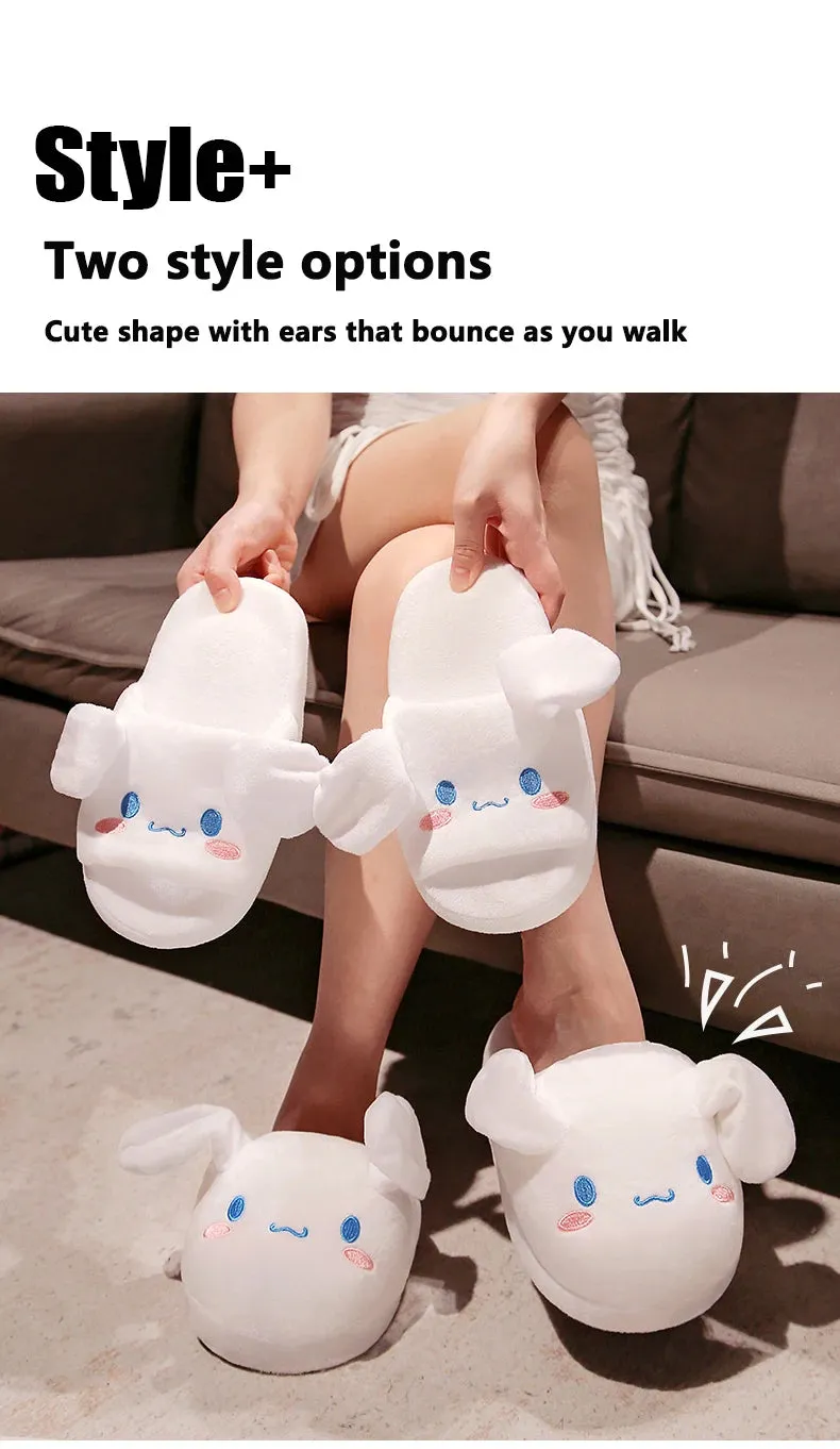 Sanrio Pompompurin Indoor Slippers | House Slippers with Moving Ears