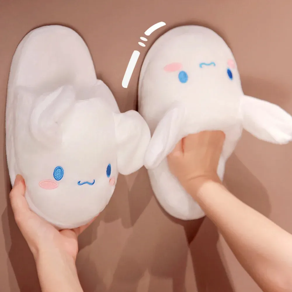 Sanrio Pompompurin Indoor Slippers | House Slippers with Moving Ears