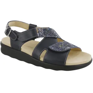 SAS Women's Huggy NAVY SNAKE @BRANDYSSHOES
