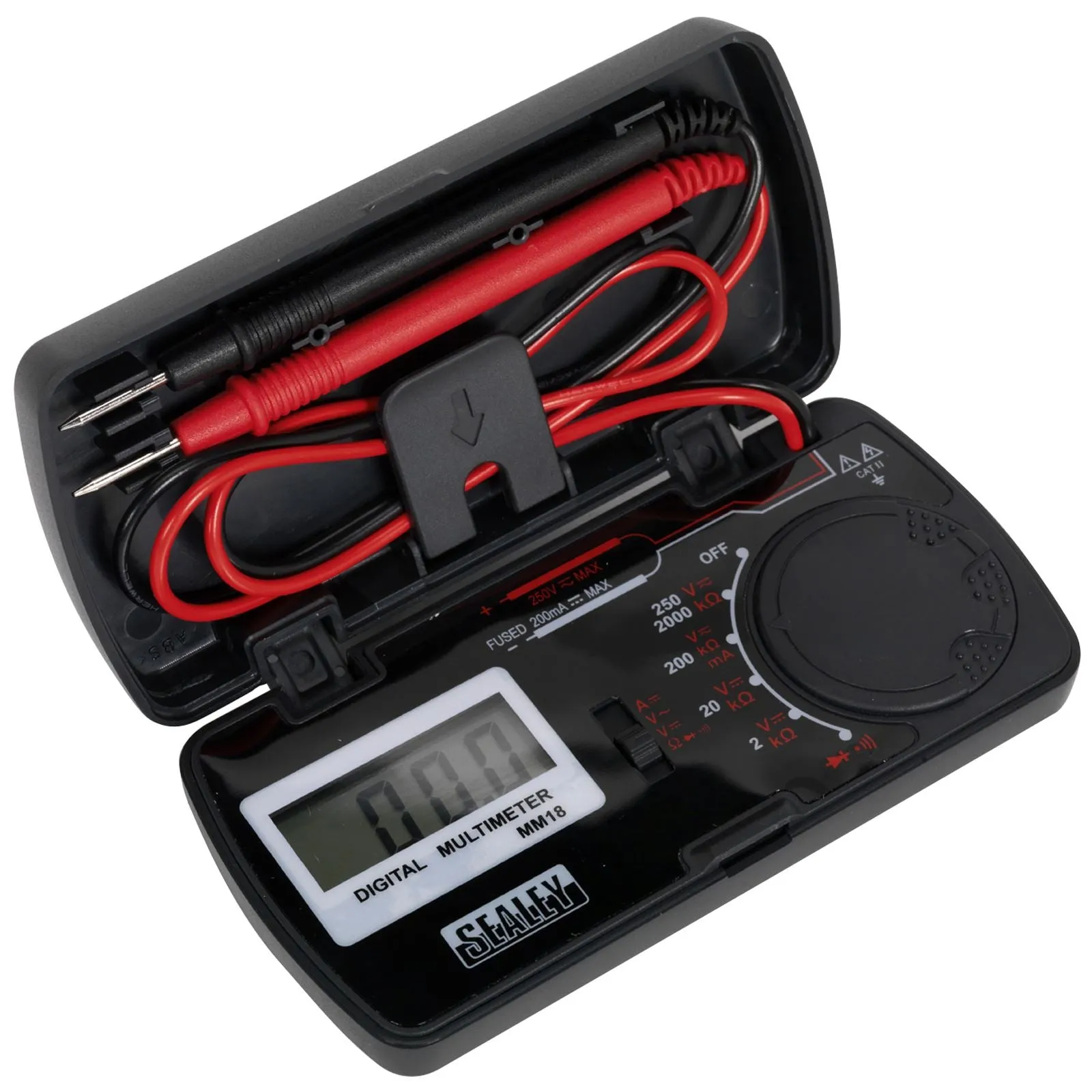 Sealey Pocket Multimeter AC DC Voltage Resistance Electrican Compact