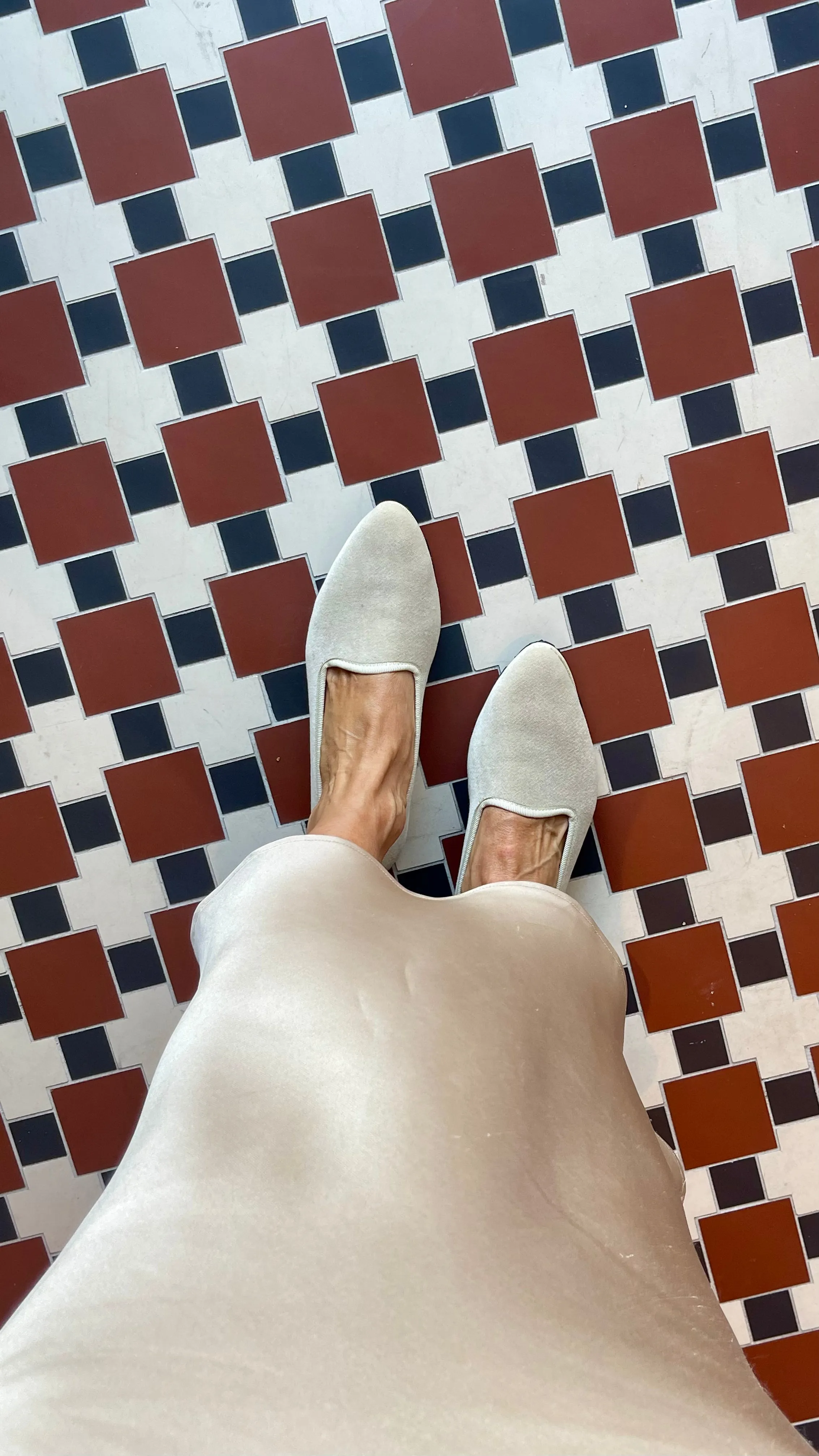 Slippers Terciopelo Marfil