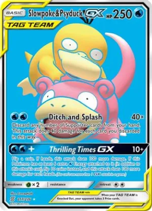 Slowpoke & Psyduck-GX 217/236 - Unified Minds Pokemon Holofoil