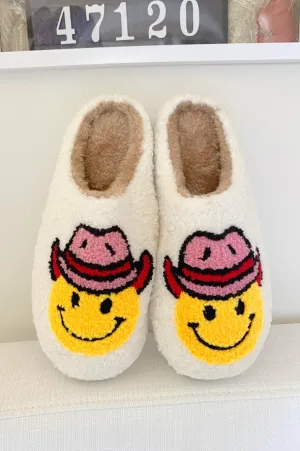 Smiley Cowgirl Slippers