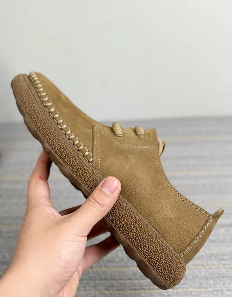 Soft Leather Round Toe Comfortable Shoes Loafers for Men