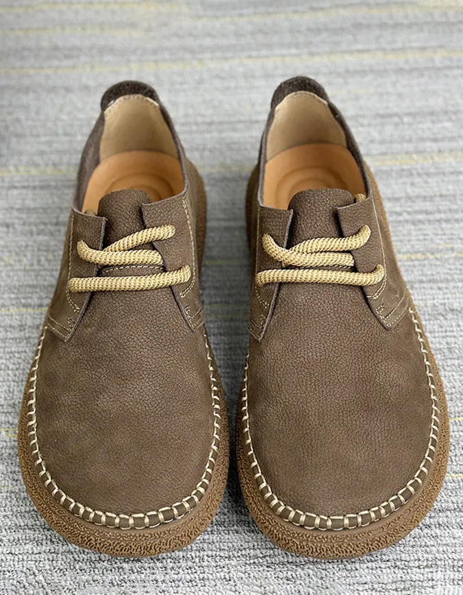 Soft Leather Round Toe Comfortable Shoes Loafers for Men