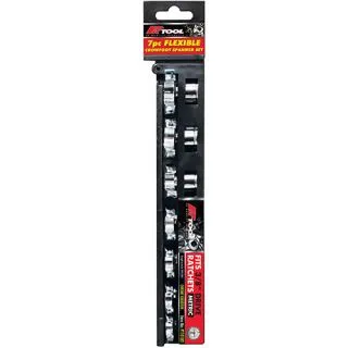 Spanner Set - 7 Piece Flexible Crowfoot Metric - PT10182