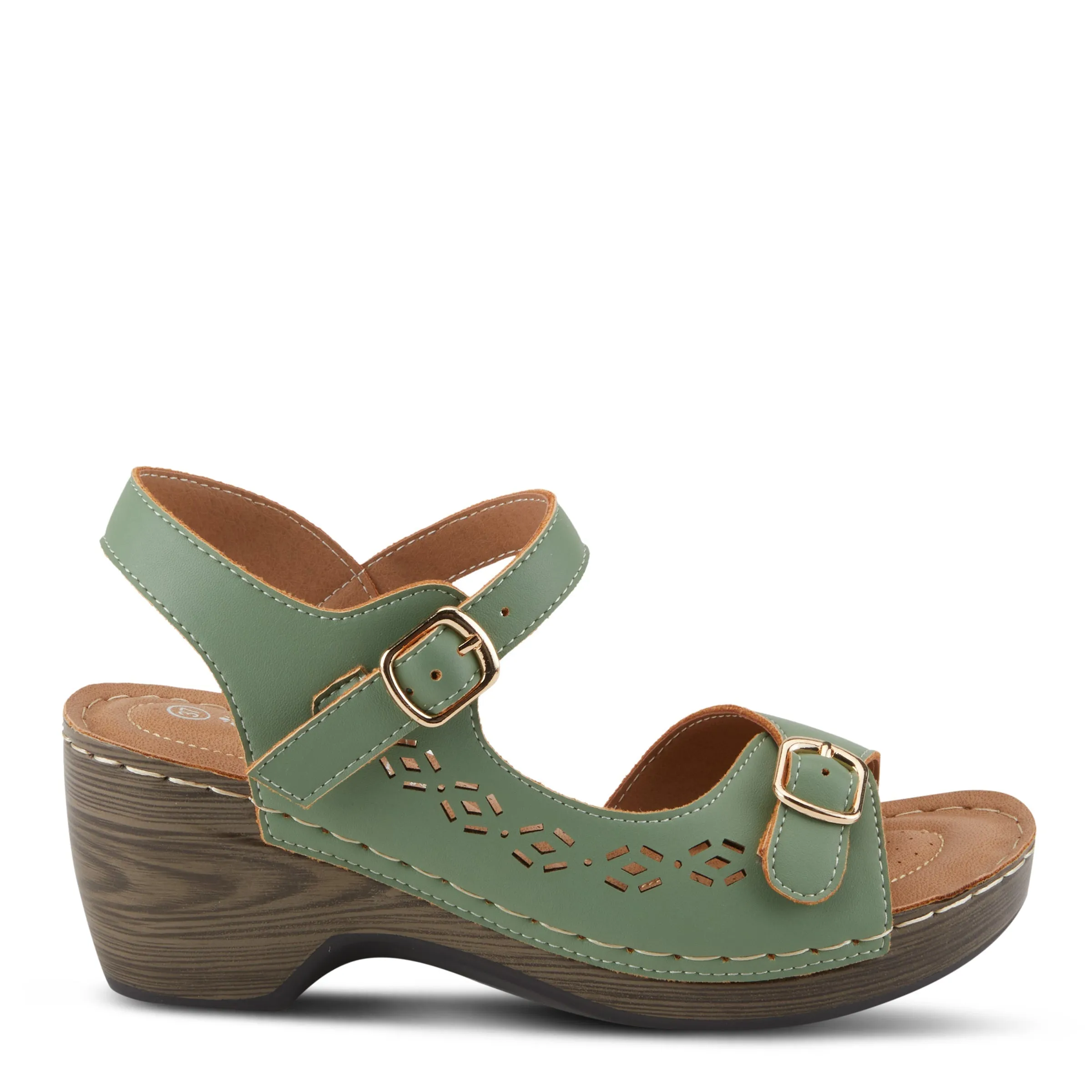 Spring Step Shoes  Patrizia Shantay Sandals Women's Vegan Leather Wedge