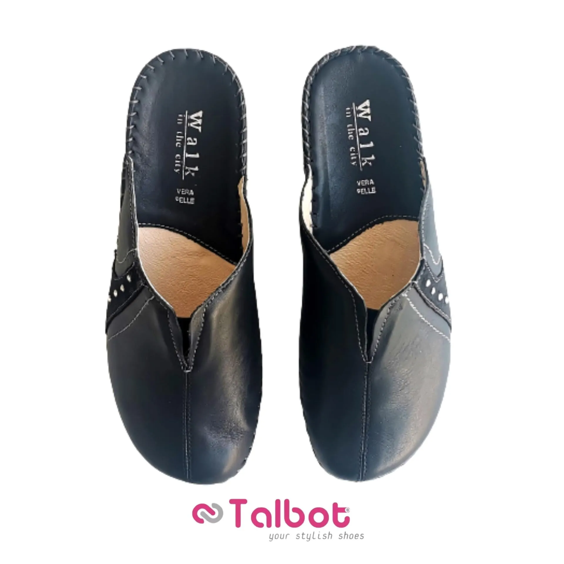 Talbot Leather Slippers