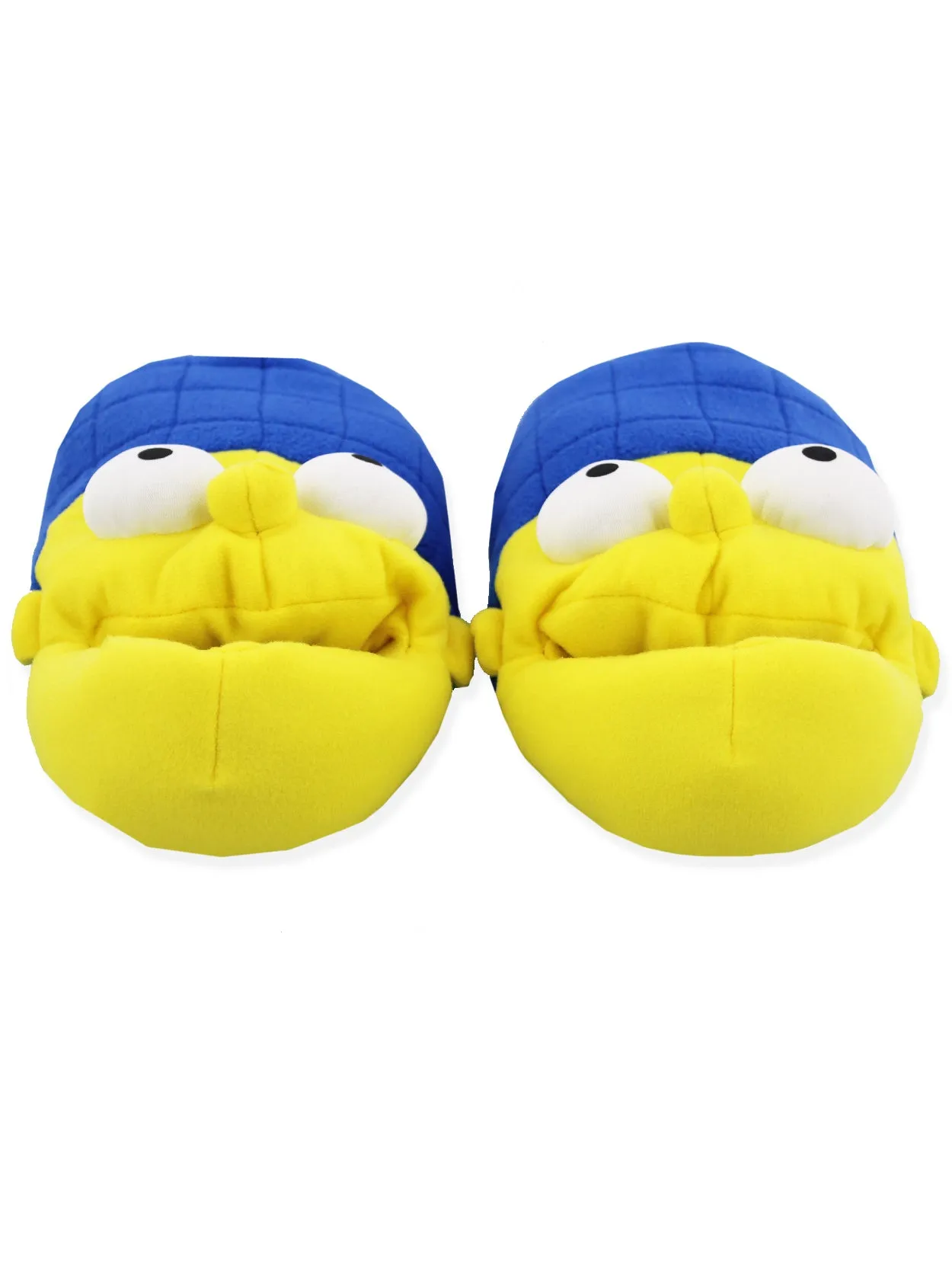 The Simpsons Novelty Plush Adult 3D Marge Simpson Face Slippers
