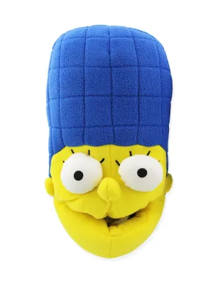 The Simpsons Novelty Plush Adult 3D Marge Simpson Face Slippers