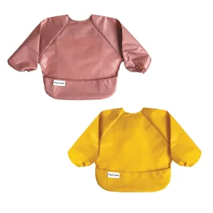 Tiny Twinkle - Full Sleeve Bib 2pk Taupe   Dandelion