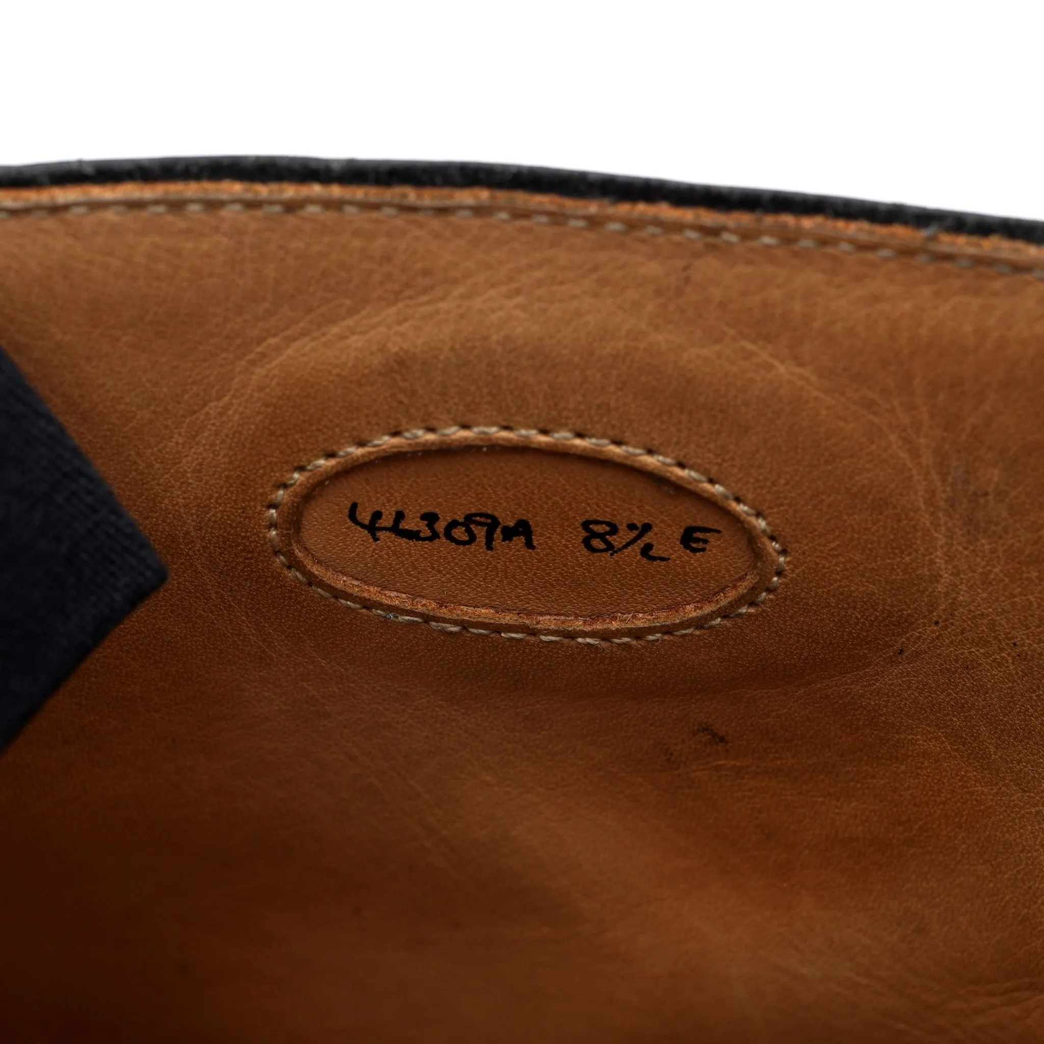 'Toby' Black Leather Brogue Boot UK 8.5 E