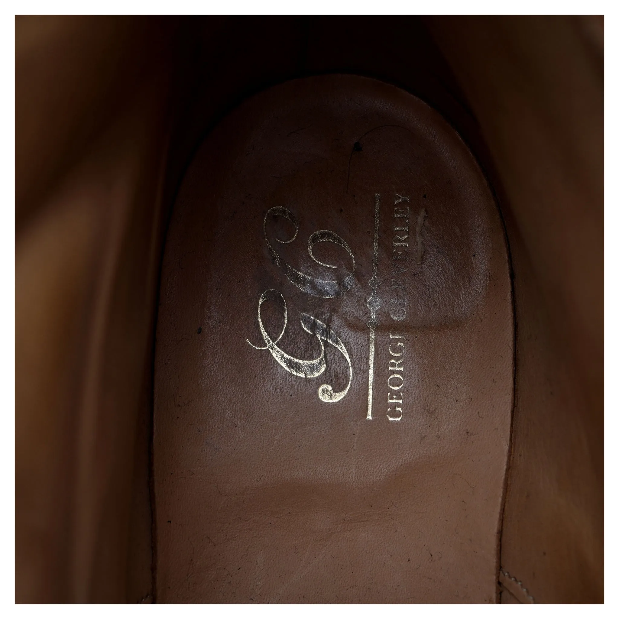 'Toby' Black Leather Brogue Boot UK 8.5 E