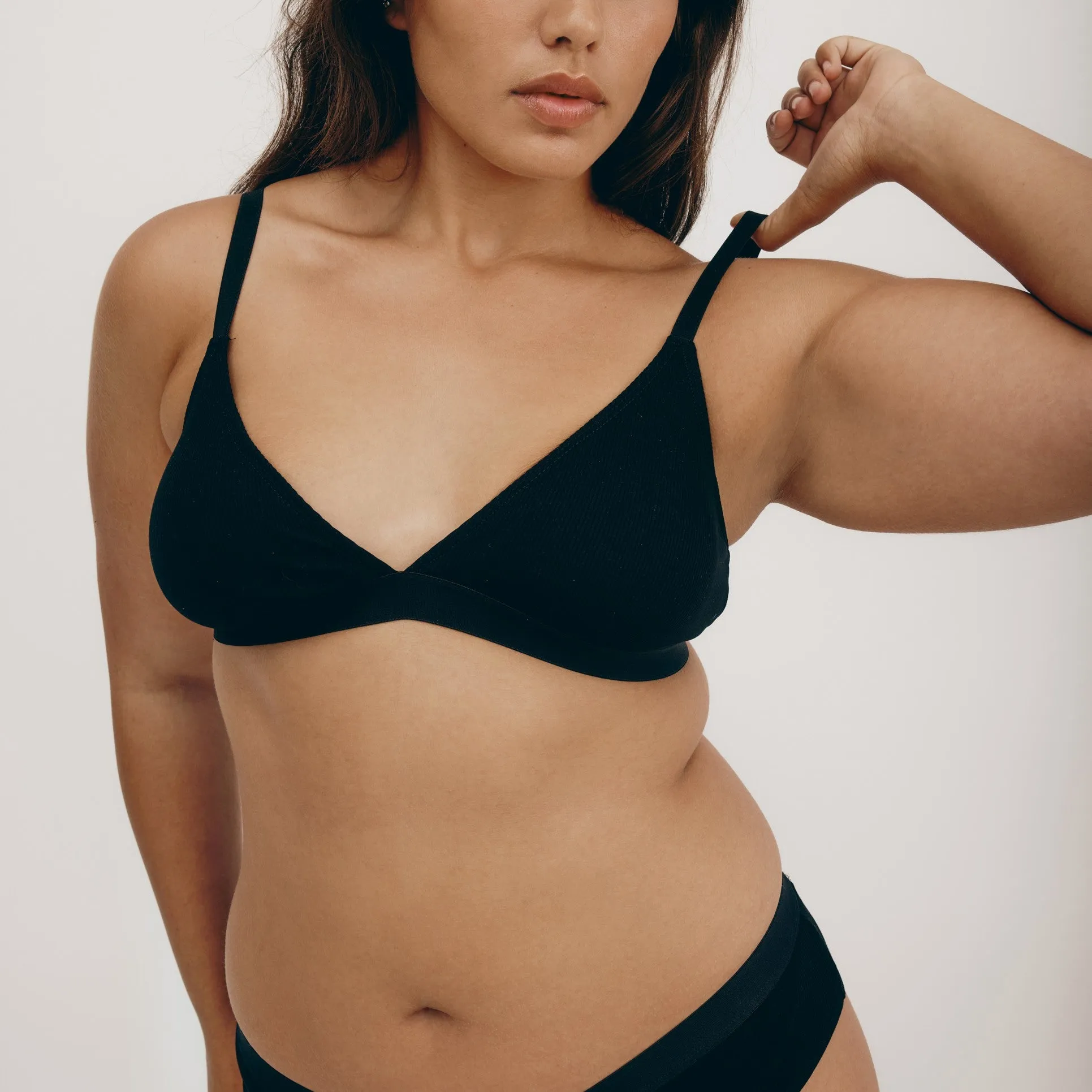 True Rib Triangle Bra