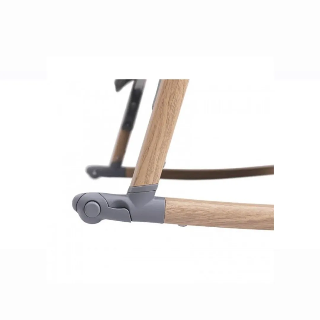 Tutti Bambini CoZee Bedside Crib - (Oak & Midnight Blue)  Castor  Rocking Bar- BundelPack (1 year warranty)